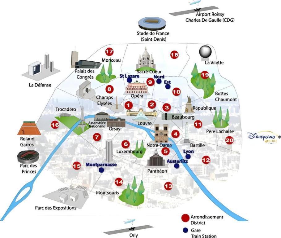 Gare En Face A Pied - Paris 10Mn - Parking Prive Gratuit - De 1 A 8 Personnes - Souplex - Tout Equipe - Entierement Renove Montmagny ภายนอก รูปภาพ
